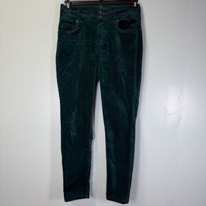 Ann Taylor Dark Teal Velvet Pants Curvy Fit  Sz 4